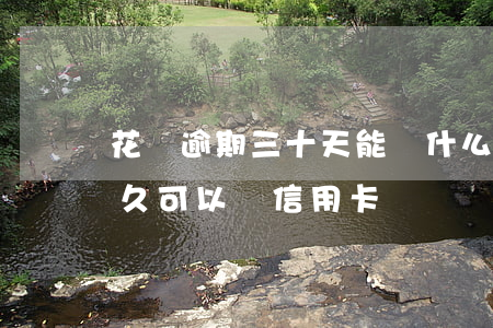 花唄逾期三十天能辦什么信用卡(花唄逾期多久可以辦信用卡)