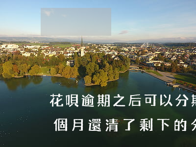 花唄逾期之后可以分期嗎(花唄分期逾期了3個月還清了,剩下的分期能不能繼續(xù)還)