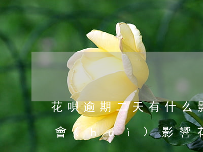 花唄逾期二天有什么影響(花唄逾期兩天還款會(huì)影響花唄額度嗎?)