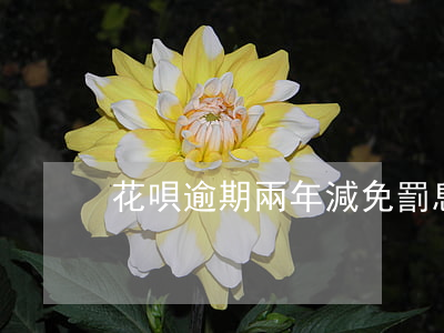 花唄逾期兩年減免罰息-花唄可以免除罰息