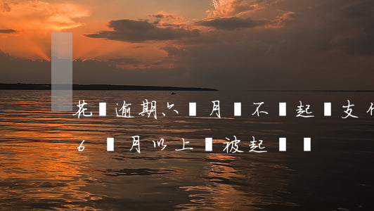 花唄逾期六個月會不會起訴(支付寶花唄逾期6個月以上會被起訴嗎?)