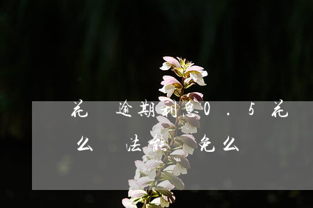 花唄逾期利息0.5(花唄逾期利息太高有什么辦法能減免么)