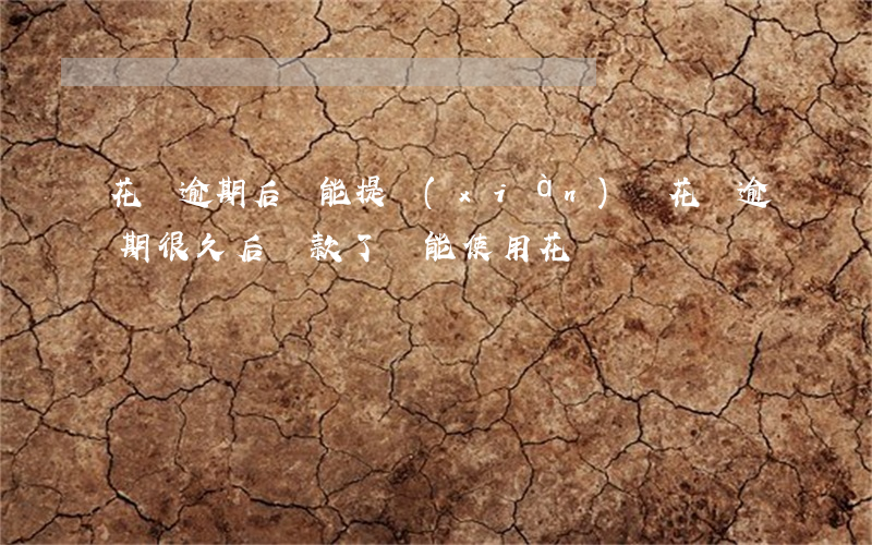 花唄逾期后還能提現(xiàn)嗎(花唄逾期很久后還款了還能使用花唄嗎?)