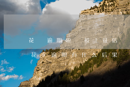 花唄逾期啦會被上征信嗎(花唄逾期上征信嗎?花唄逾期有什么后果)