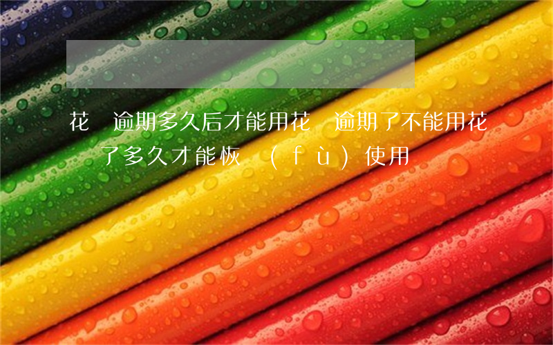 花唄逾期多久后才能用(花唄逾期了不能用花唄了多久才能恢復(fù)使用)