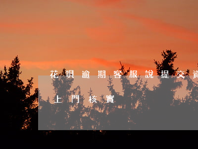 花唄逾期客服說提交資料(支付寶花唄逾期說上門核實)