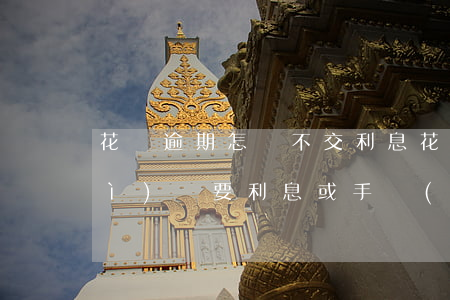 花唄逾期怎樣不交利息(花唄不逾期會(huì)員要利息或手續(xù)費(fèi)嗎?)