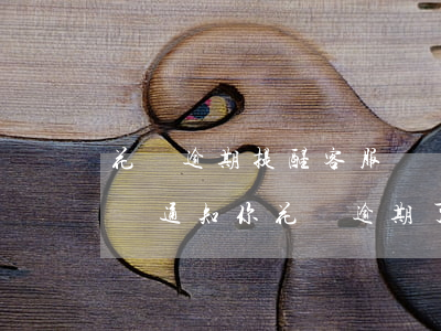 花唄逾期提醒客服專員(螞蟻花唄客服會打電話通知你花唄逾期了嗎)