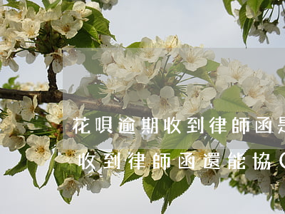花唄逾期收到律師函是怎么回事-花唄逾期收到律師函還能協(xié)商還款嗎