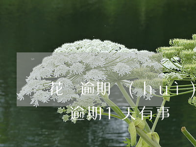 花唄逾期會(huì)怎么樣一天(支付寶花唄逾期1天有事嗎?)