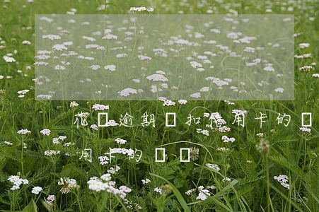 花唄逾期會扣信用卡的錢嗎(花唄逾期會扣信用卡的錢嗎?)