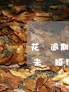 花唄逾期未還短信內(nèi)容(花唄逾期未還短信內(nèi)容)