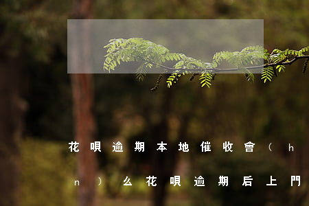 花唄逾期本地催收會(huì)上門(mén)么(花唄逾期后上門(mén)催收的人員都是哪兒的)