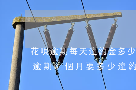 花唄逾期每天違約金多少(花唄3000塊錢逾期6個月要多少違約金)