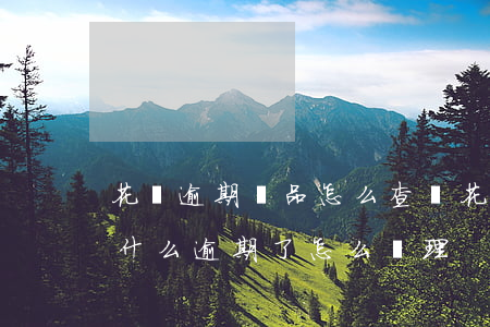 花唄逾期產品怎么查詢(花唄顯示逾期不知道什么逾期了怎么處理)