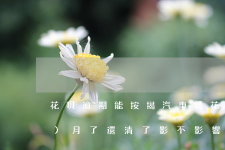 花唄逾期能按揭汽車嗎(花唄逾期5個(gè)月了還清了影不影響買車貸款)