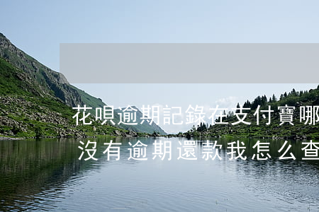 花唄逾期記錄在支付寶哪里查(支付寶花唄有沒有逾期還款我怎么查)
