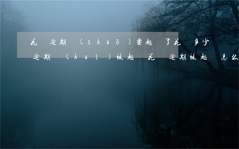 花唄逾期說(shuō)要起訴了(花唄多少逾期會(huì)被起訴?花唄逾期被起訴怎么辦)