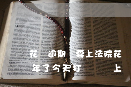 花唄逾期說要上法院(花唄和借唄逾期了快半年了,今天打電話來上訴法院)