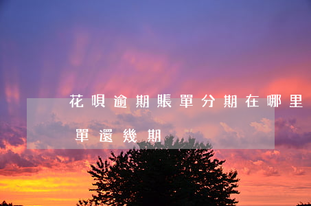 花唄逾期賬單分期在哪里(怎么查花唄分期賬單還幾期)