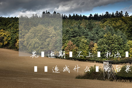 花唄逾期還不上會犯法嗎(支付寶花唄逾期不還會造成什么樣的后果)