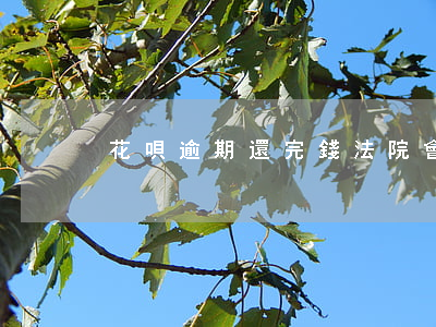 花唄逾期還完錢法院會撤銷嗎