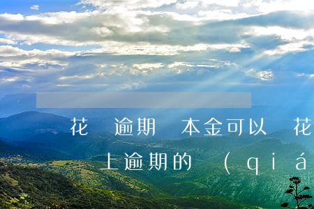 花唄逾期還本金可以嗎(花唄逾期的話是不是還上逾期的錢(qián)就可以了)