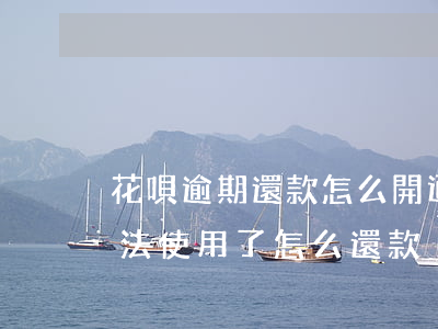 花唄逾期還款怎么開通(花唄顯示逾期,花唄無法使用了,怎么還款)