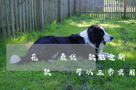 花唄還最低還款能逾期嗎(花唄逾期還了最低還款額,還可以正常使用?)