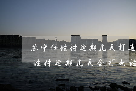 苏宁任性付逾期几天打通讯录电话-苏宁任性付逾期几天会打电话吗