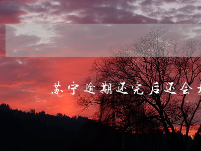 苏宁逾期还完后还会开通吗(苏宁逾期会怎样)