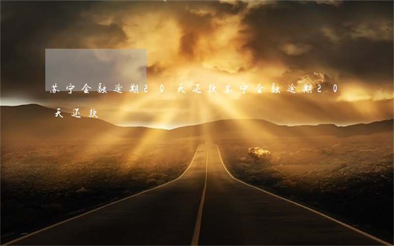 苏宁金融逾期20天还款(苏宁金融逾期20天还款)