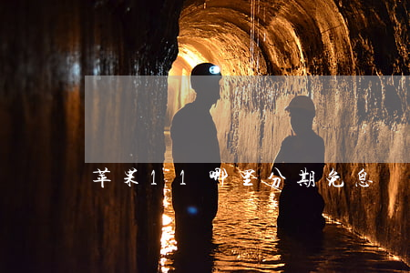 苹果11哪里分期免息