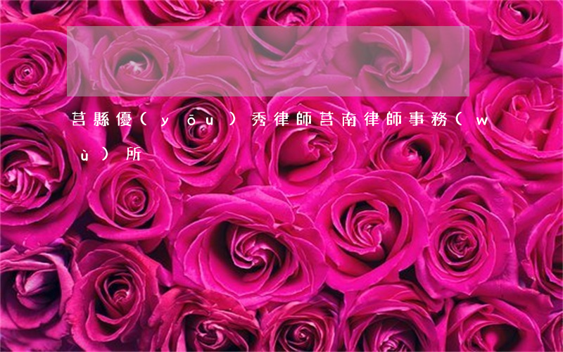莒縣優(yōu)秀律師(莒南律師事務(wù)所)