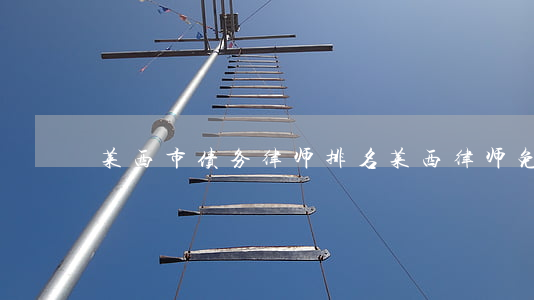 莱西市债务律师排名(莱西律师免费咨询)