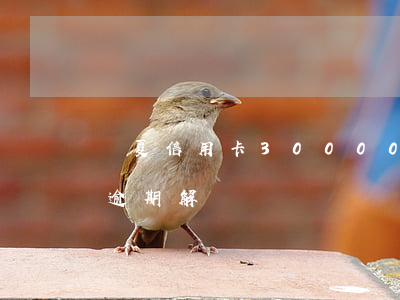 華夏信用卡30000逾期兩年（華夏信用卡逾期解凍）
