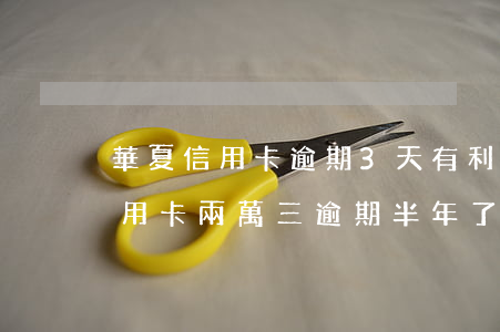 華夏信用卡逾期3天有利息嗎(欠華夏銀行信用卡兩萬三,逾期半年了,會(huì)做牢嗎)