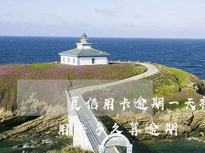 華夏信用卡逾期一天被限制了(華夏銀行的信用卡多久算逾期)