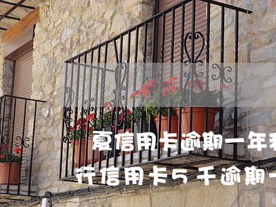 華夏信用卡逾期一年利息比本金多-華夏銀行信用卡5千逾期一年