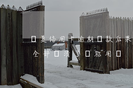 華夏信用卡逾期還款后果(華夏信用卡逾期了,全部還清了還能用嗎)