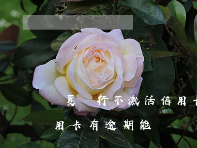 華夏銀行不激活信用卡有影響不（華夏銀行信用卡有逾期能辦嗎）