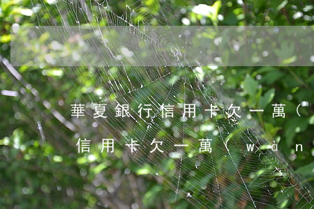 華夏銀行信用卡欠一萬(wàn)(華夏銀行信用卡欠一萬(wàn))