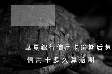華夏銀行信用卡逾期后怎么還款(華夏銀行的信用卡多久算逾期)