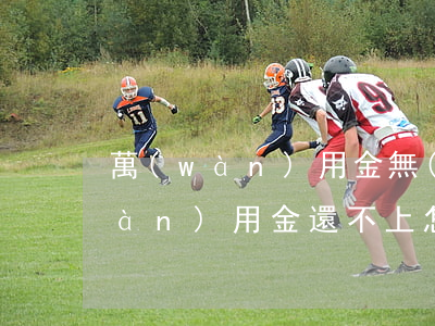 萬(wàn)用金無(wú)力償還(萬(wàn)用金還不上怎么協(xié)商)