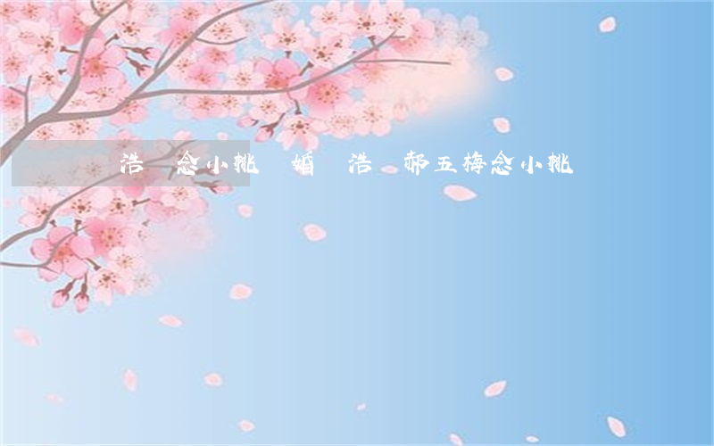 萬浩鵬念小桃離婚(萬浩鵬郝五梅念小桃)
