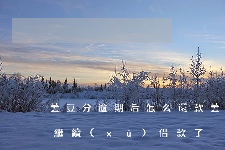 蕓豆分逾期后怎么還款(蕓豆分還幾期就可以繼續(xù)借款了)