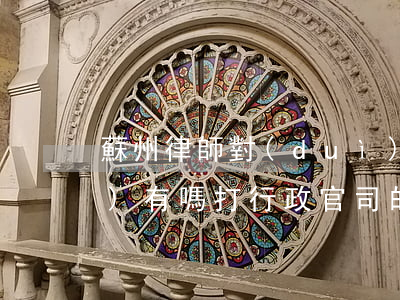 蘇州律師對(duì)行政訴訟專業(yè)有嗎(打行政官司的專業(yè)律師)