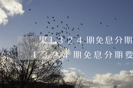 蘋果1324期免息分期哪里可以買-蘋果1324期免息分期要求