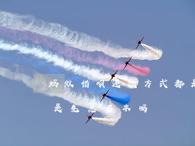 蚂蚁借呗还款方式都是先息后本-借呗还款是先息后本吗