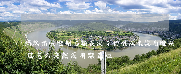 蚂蚁借呗逾期后额度没了(借呗从来没有逾期过,怎么突然没有额度啦)